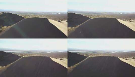 航拍巨大沙丘高清在线视频素材下载