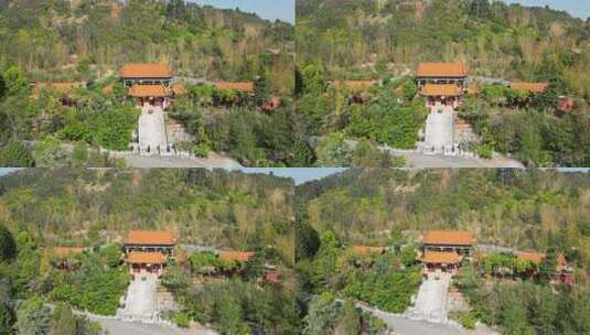 云南弥勒锦屏山景区航拍高清在线视频素材下载