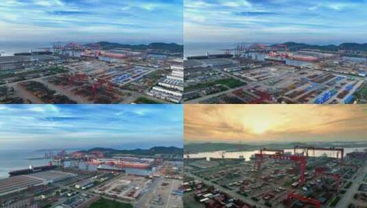 青岛北海造船厂高清在线视频素材下载