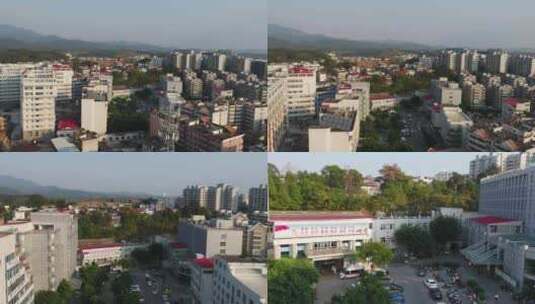 福建省龙岩市武平县医院航拍高清在线视频素材下载