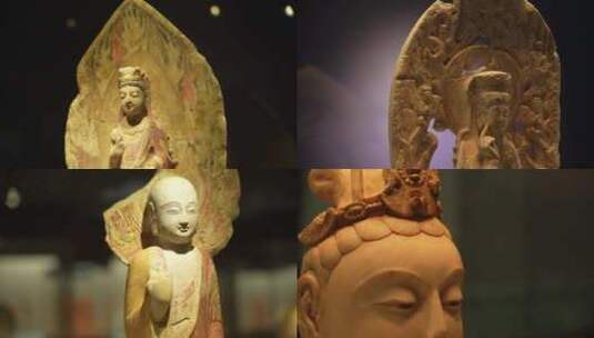 河北邯郸邺城考古博物馆的文物高清在线视频素材下载