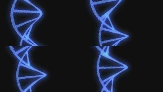DNA旋转。DNA结构分子旋转。高清在线视频素材下载