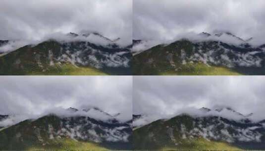 森林高山清晨云雾高清在线视频素材下载