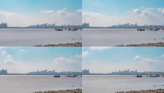 杭州_新彭埠大桥延时 002高清在线视频素材下载