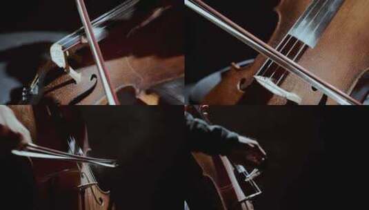特写镜头人演奏小提琴【4K】高清在线视频素材下载