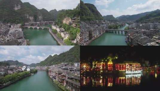 贵州镇远古镇合集航拍高清在线视频素材下载