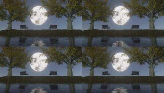 月光景观高清在线视频素材下载