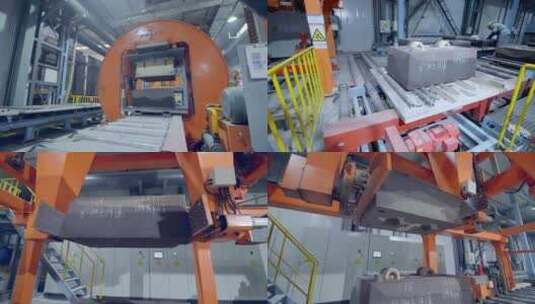 磨具自动化工业生产线高清在线视频素材下载