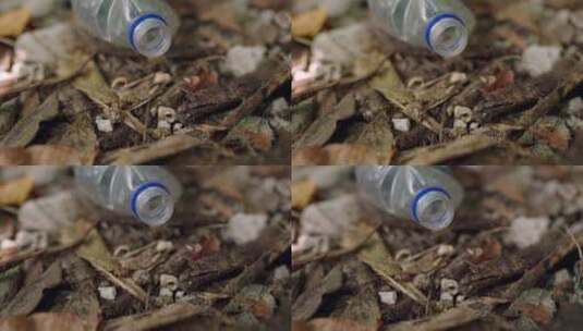 地面、垃圾、瓶子、塑料高清在线视频素材下载