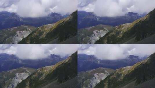 山脉，风景，阿尔卑斯山，勃朗峰高清在线视频素材下载