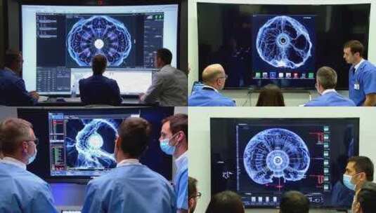 医学神经科学医院实验室会议谈论病人的治疗高清在线视频素材下载