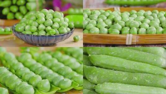 新鲜豌豆高清在线视频素材下载