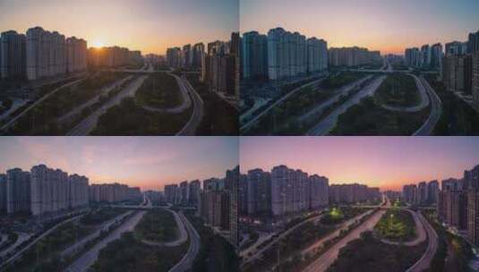 惠州三环立交日转夜---4K-420-50P高清在线视频素材下载