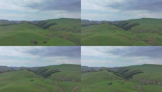 新疆河谷草原风景高清在线视频素材下载