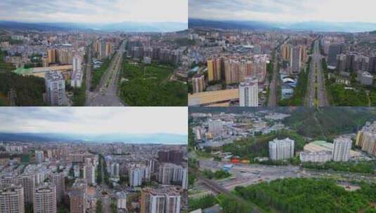4K西昌高空城市空镜头航拍高清在线视频素材下载
