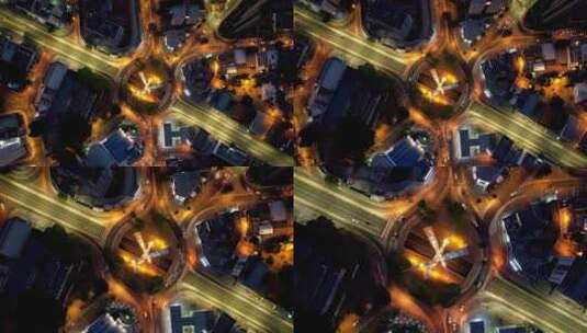 城市的夜景高清在线视频素材下载