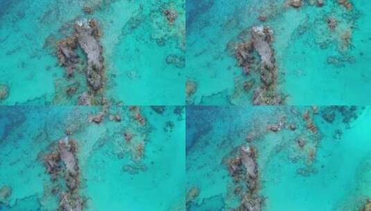 海洋岩礁航拍高清在线视频素材下载