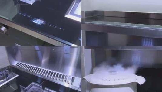 厨房电器 洗碗机煤气灶 抽油烟机高清在线视频素材下载