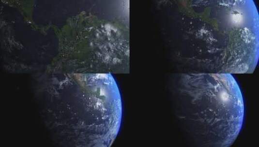 缩放的地球宇宙世界视频高清在线视频素材下载