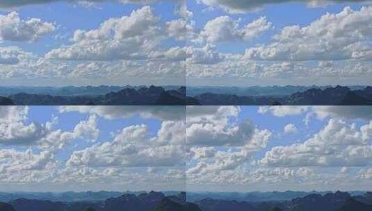 群山云彩天空蓝天白云延时高清在线视频素材下载