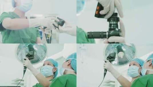高端医疗麻醉科纤支镜引导气管插管内窥镜高清在线视频素材下载