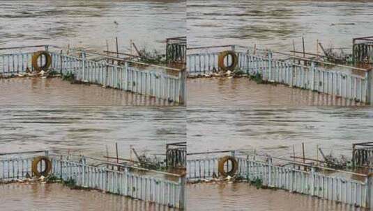 河流洪水洪涝水患高清在线视频素材下载