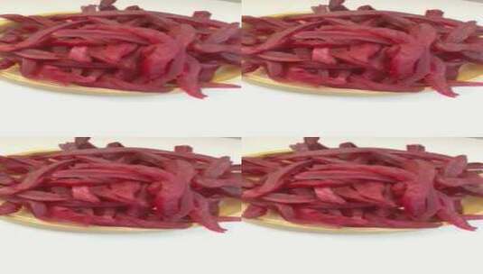 4K紫薯干紫薯条零食食物食品4K视频高清在线视频素材下载