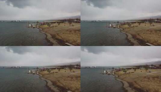 西北大环线青海湖航拍02高清在线视频素材下载