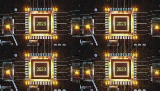 2023计算机芯片三维概念场景高清在线视频素材下载