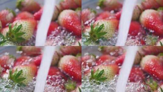 草莓洗洗高清在线视频素材下载