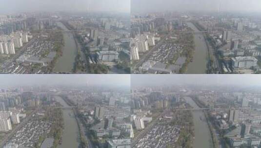 拱宸桥 大运河 航拍 杭州 1高清在线视频素材下载