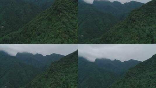 航拍峨眉山后山夏天风景高清在线视频素材下载