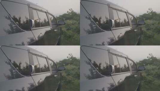 汽车玻璃倒影LOG高清在线视频素材下载