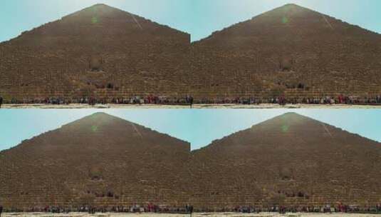 中午时分的哈夫拉金字塔高清在线视频素材下载
