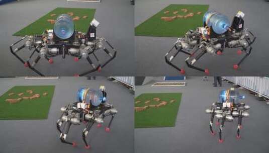 互联网大会人工智能机器人高清在线视频素材下载