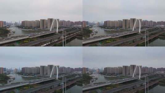 天津北营门桥日转夜延时4K高清在线视频素材下载
