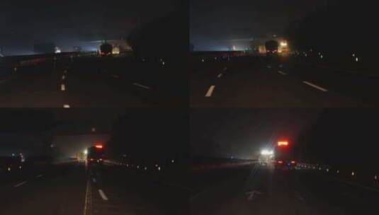 夜间高速行车高清在线视频素材下载