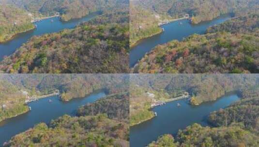 武汉木兰天池风景区深秋风光高清在线视频素材下载