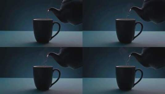 茶艺茶道倒茶茶壶茶杯茶碗高清在线视频素材下载