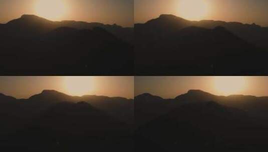夕阳和山高清在线视频素材下载