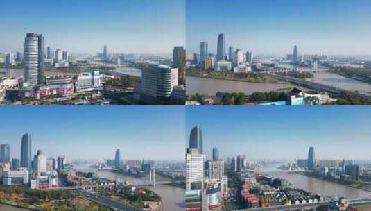 宁波三江口城市风光高清在线视频素材下载