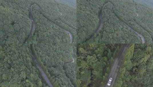 信宜大田顶日出航拍，高山云海，高山公路高清在线视频素材下载