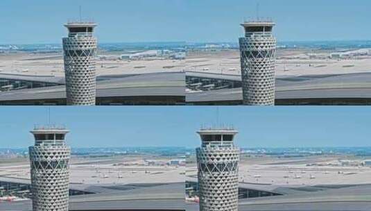 青岛胶东国际机场（正式运营后合法航拍）高清在线视频素材下载