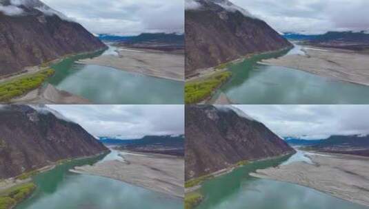 4K航拍西藏雅鲁藏布江18高清在线视频素材下载