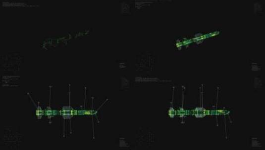 军用武器分析HUD高清在线视频素材下载