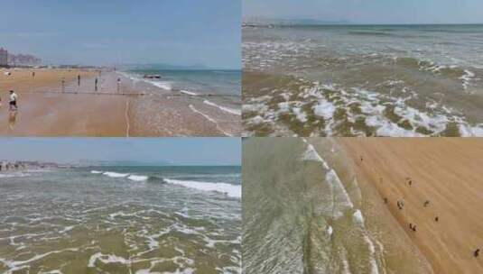 海浪 浪花 沙滩高清在线视频素材下载