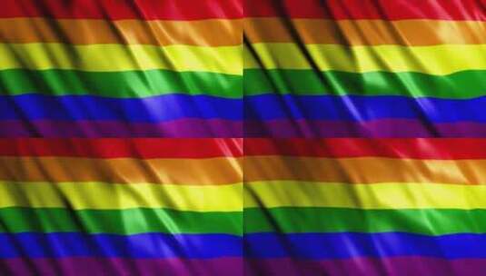 同性恋骄傲彩虹旗高清在线视频素材下载
