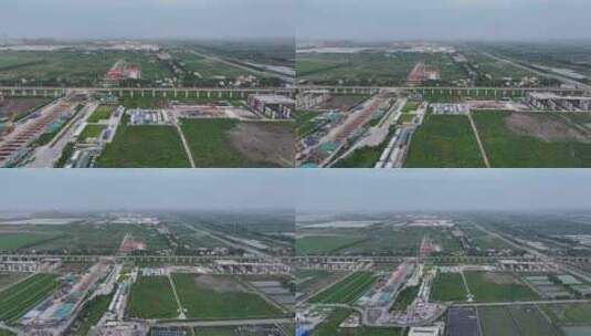 中国广东省广州市南沙区十八号线万顷沙站高清在线视频素材下载