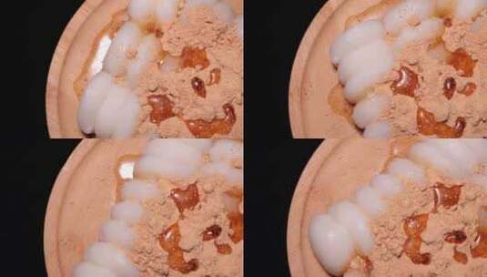网红零食桂花糯米麻薯糍粑高清在线视频素材下载