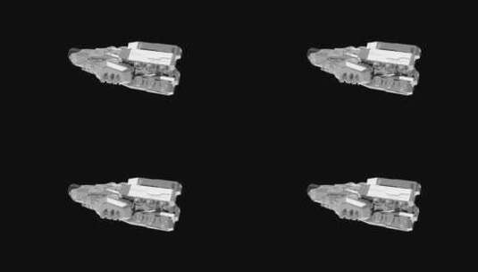 国防宇宙飞船穿越轨道高清在线视频素材下载